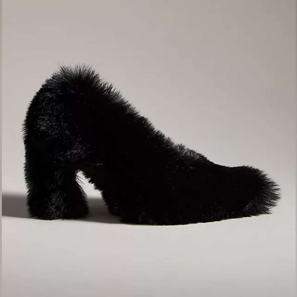 Jeffrey Campbell Fluffer Pump Heels Black